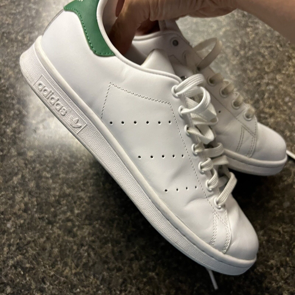 Sold Adidas Originals mens Stan Smith FX 5502 White/Green Mens 8/41.3  5/19 - Picture 4 of 8